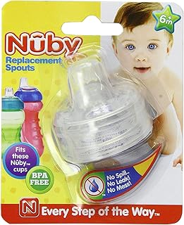 Nuby 2-Pack Replacement Silicone Spouts for Select Cups