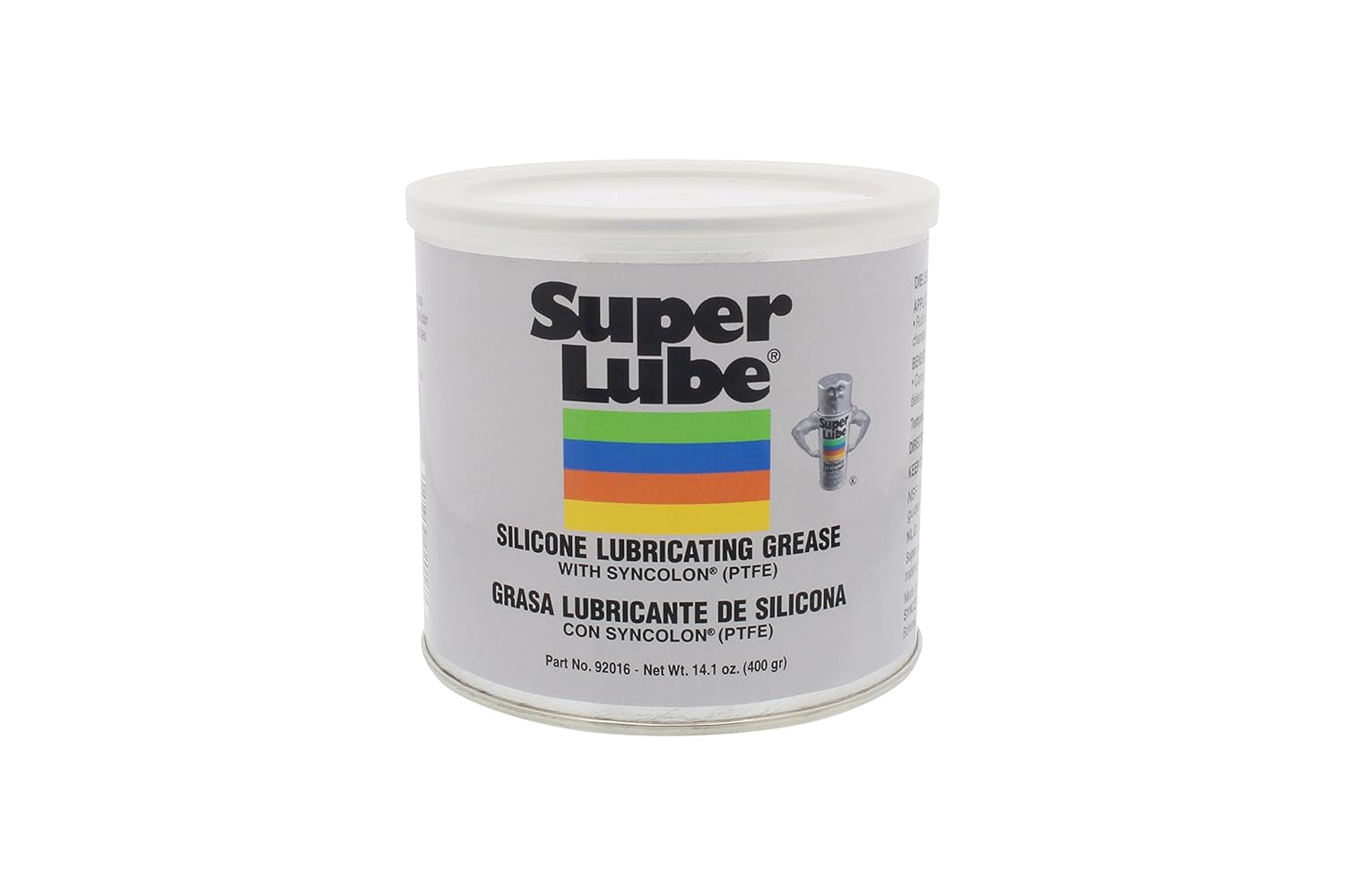 Super Lube 92016 Silicone Grease with Syncolon (PTFE), Translucent White