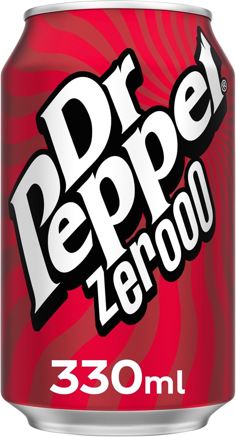 Dr Pepper Can Zero 330 ml (Pack of 24)