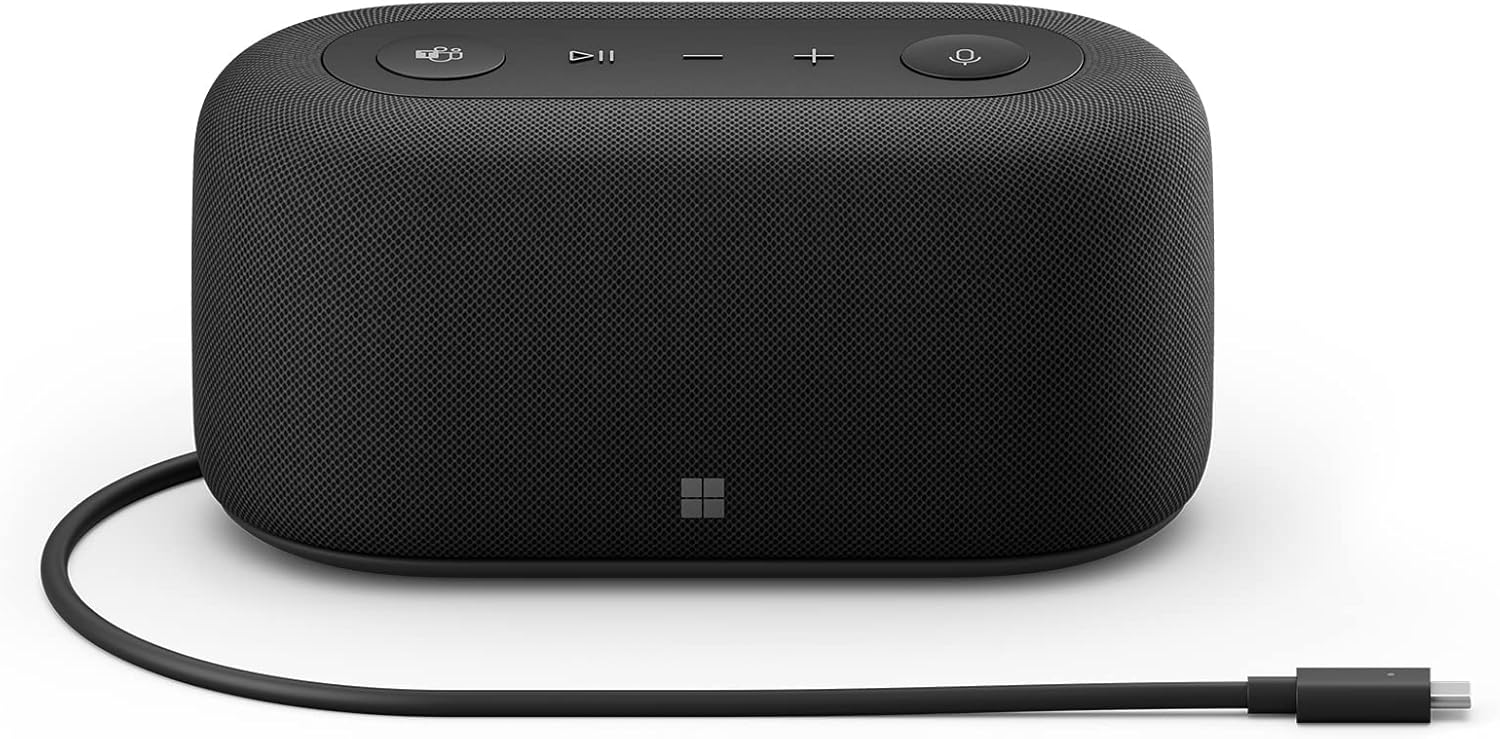 Microsoft Audio Dock - Up to 90dB SPL - Two omni-directional microphone arrays - 70Hz ~ 20kHz for music playback - Support DP alt mode, up to Dual Display - Windows 11 Home/Pro, Windows 10, MacOS