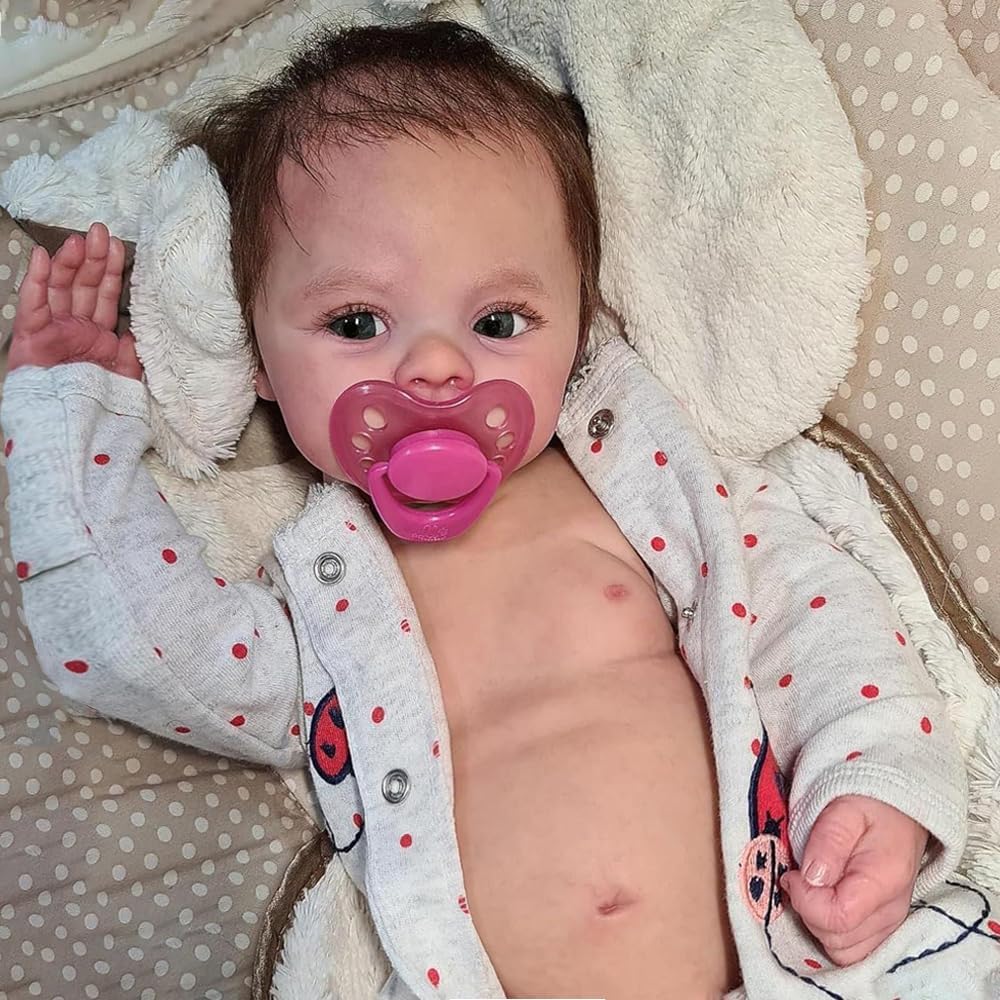 Zero Pam Reborn Baby Dolls Silicone Full Body 18 in Waterproof Anatomically Correct Baby Girl Doll Silicone Reborn Babies That Look Real Realistic Baby Dolls