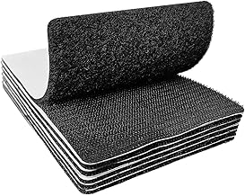 4x6 inch Hook and Loop Strips with Adhesive, Nylon Heavy Duty Hook and Loop Tape, Excellent Grip, Non-Adhesive, Interlocking Tape,for Sewing, Crafting,DIY,Wall Adhesive Strips - 6 Sets