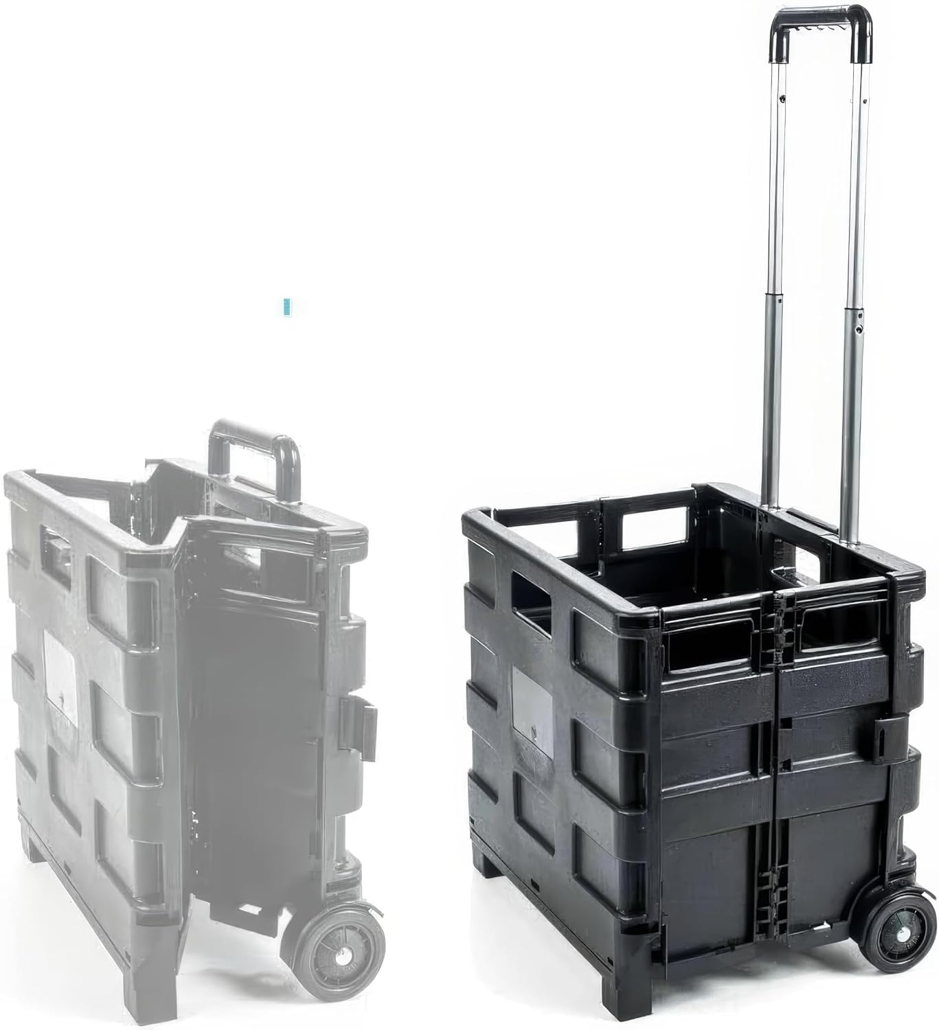 25 Kg Foldable Shopping Trolley Cart with Wheels 30L Capacity - Ideal for Groceries, Laundry, Picnics, Camping, Garden, Fishing, and Festivals