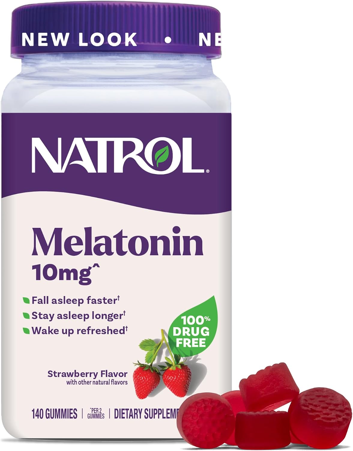 Natrol Melatonin 10 mg Gummies, Sleep Support for Adults, 140 Gummies