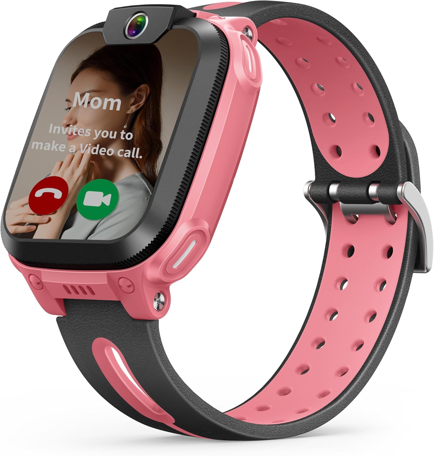 imoo Z1 Smart Watch for Kids,740mAh Long Battery Life Real-Time HD Video Call Watch,GPS Location Real-Time Positioning,IPX8 Water-Resistance, Kids Smart Watch (Pink)