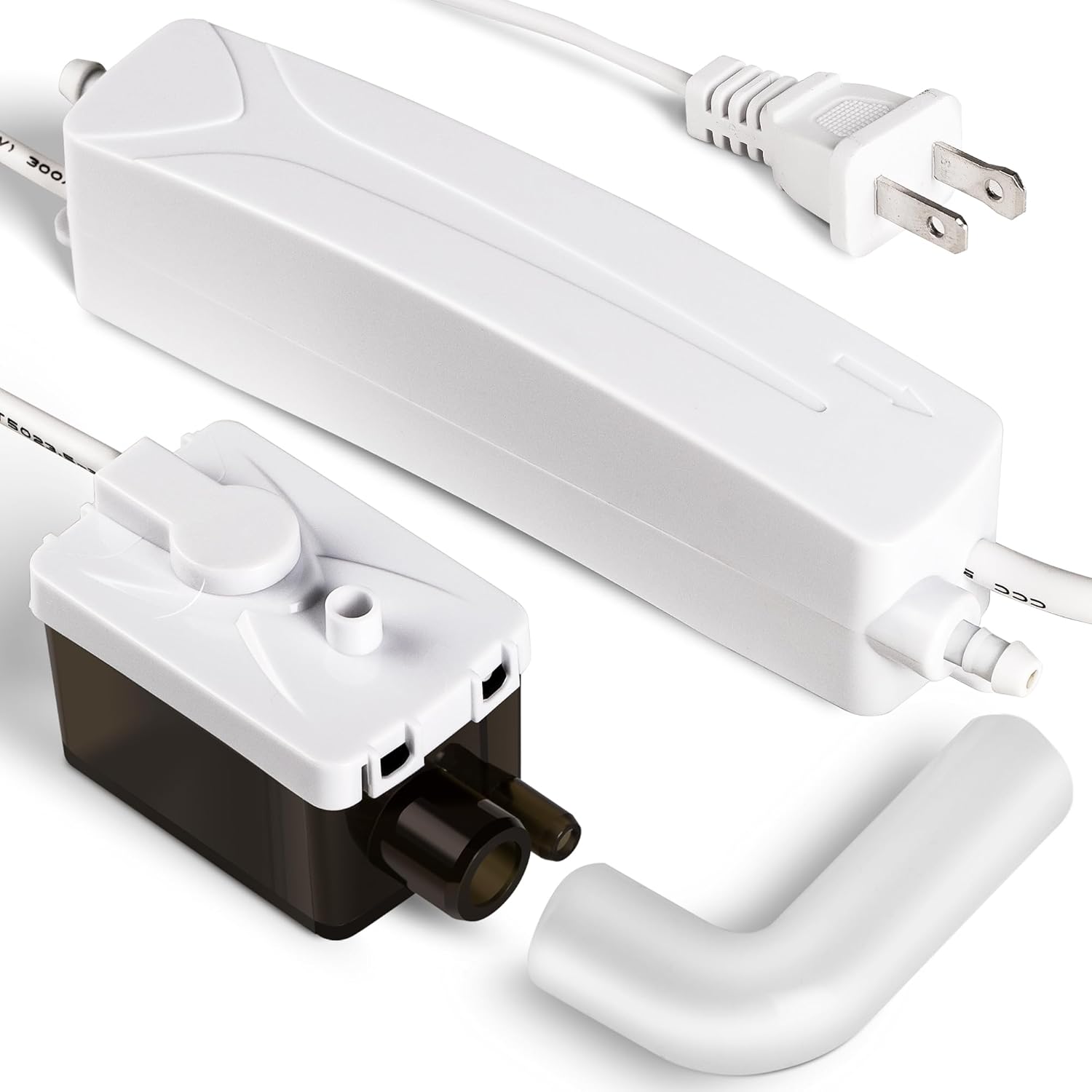 66 FT 10.6 GPH Mini Split HVAC Condensate Pump, 115V/230V w/Automatic Safety Switch, AC Condensation Removal for Air Conditioner System, Furnace, Dehumidifier, Ice Maker