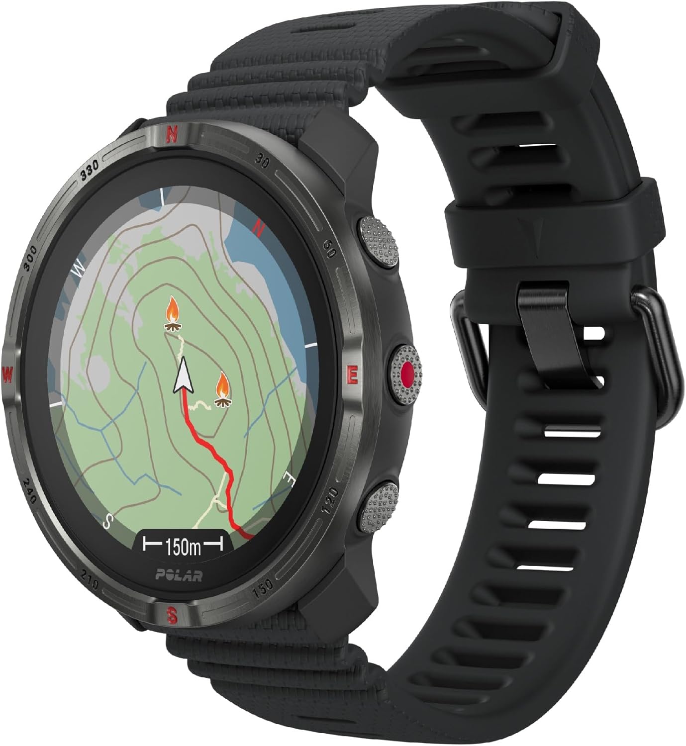 Polar Grit X2 Outdoor Multisport GPS Watch – AMOLED Display, Offline Maps, Dual-Frequency GPS, Wrist ECG, Elixir Biosensing, TrainingPeaks, SpO2, Up to 7-Day Battery Life