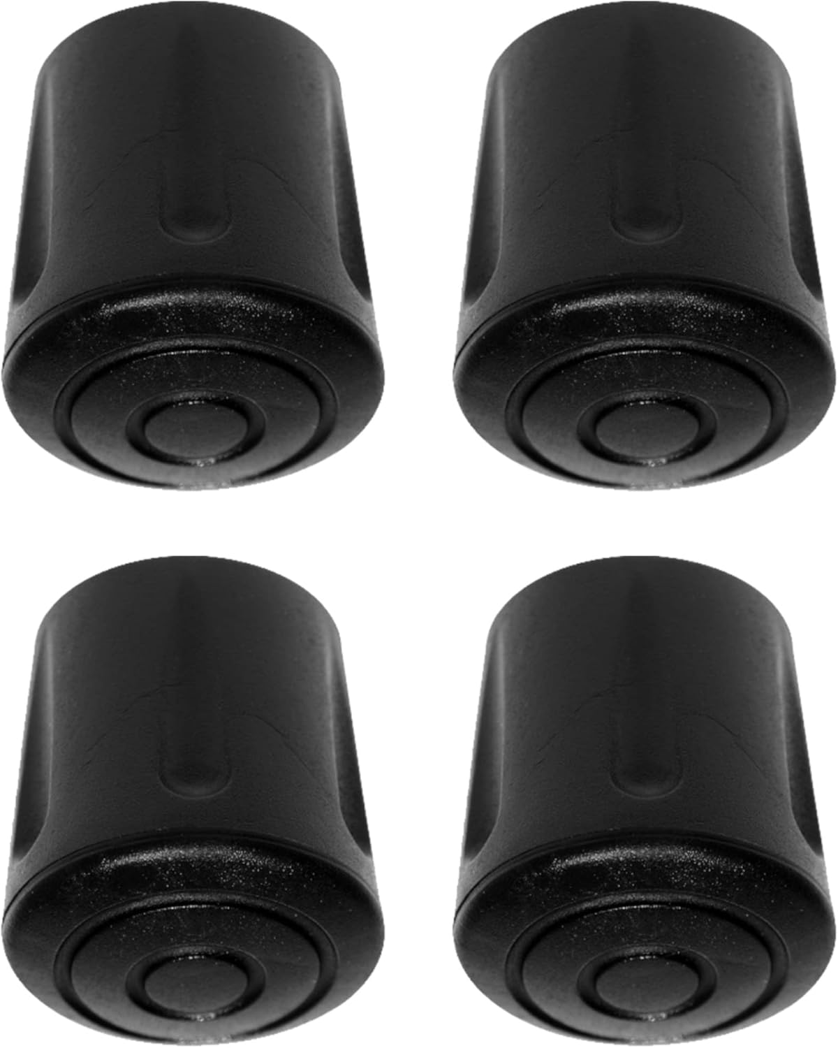 cyclingcolors 4x Chair Leg Cap Cover Rubber Feet Floor Protector Pad Furniture Table Black (20 mm)