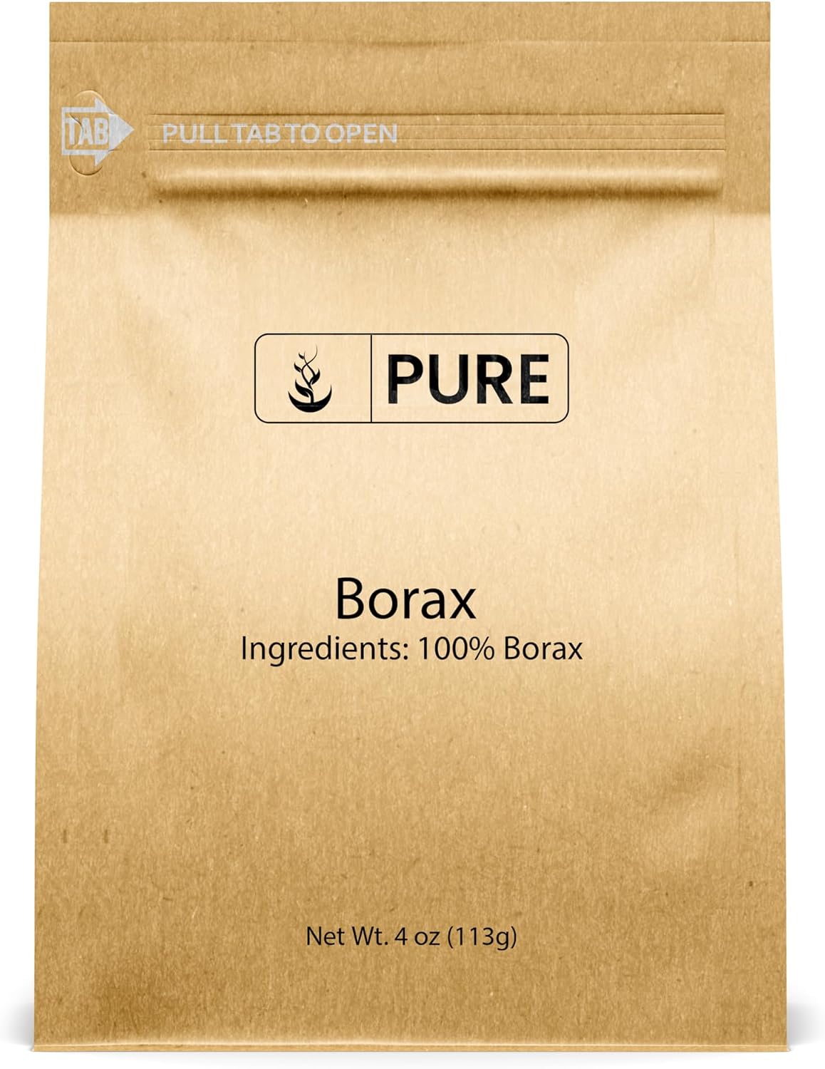 PURE ORIGINAL INGREDIENTS Borax (4 oz) Sodium Borate, Multipurpose Cleaning Agent, Ideal Slime Ingredient