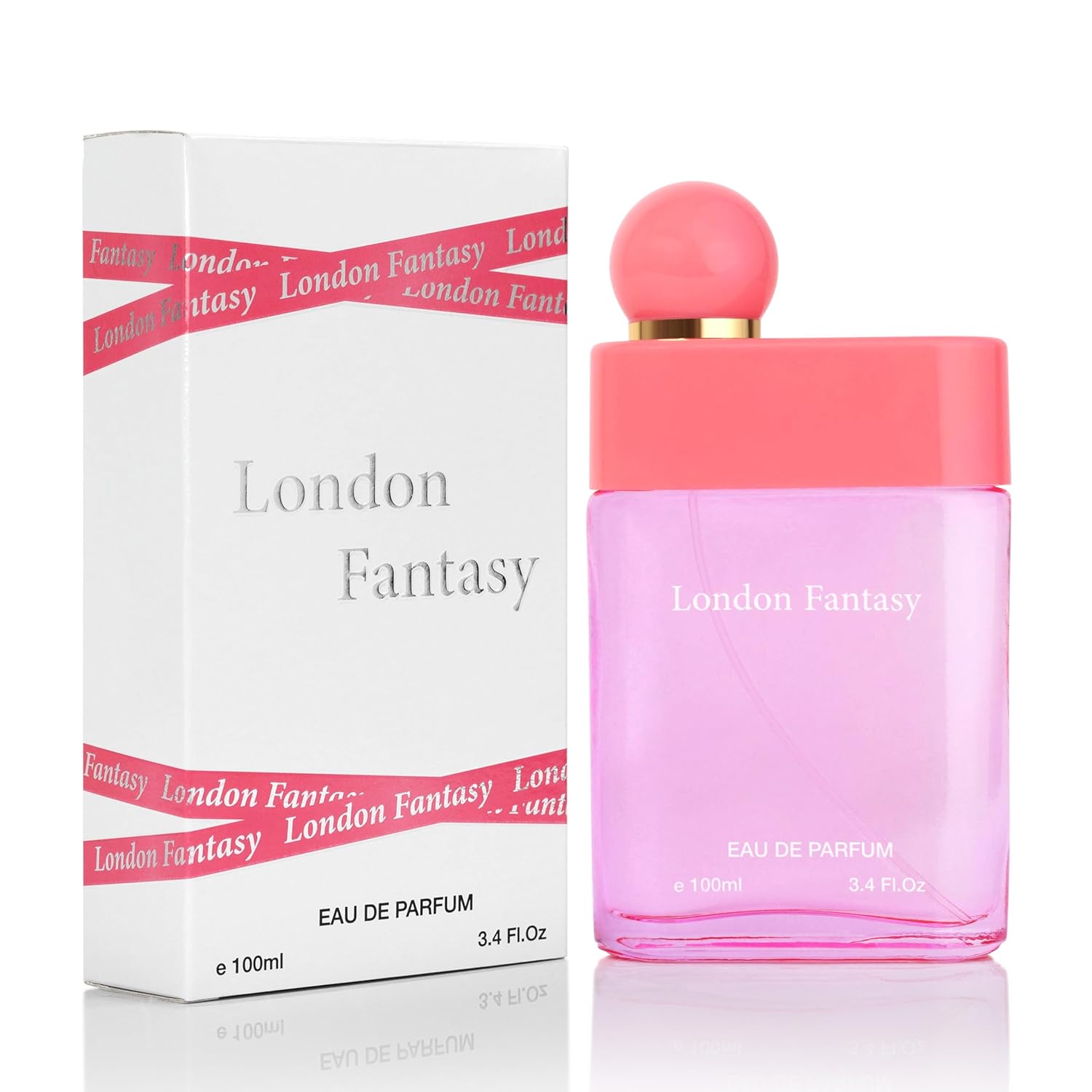 London Fantasy - Flora Fruity Fragrance - Top Notes of Strawberry, Blackberry, Cherry, Tangy Raspberry, Currant - Base Scents of Oakmoss, Patchouli & Vanilla - Elegant 100ml Bottle, Parfume for Women