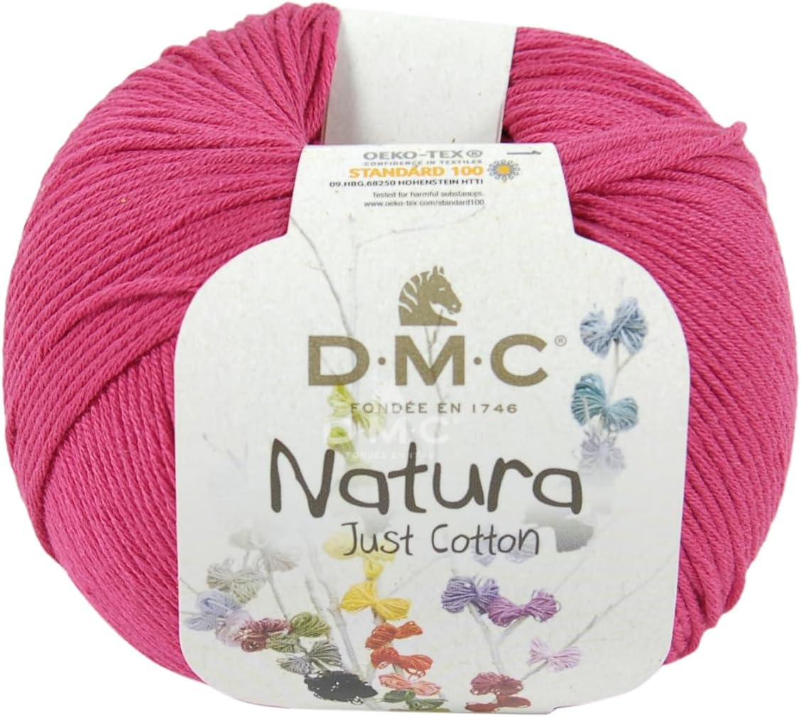 DMC - Natura Just Cotton - 100% Cotton | For Making Home Textiles and Clothing | 50 g - 155 m - 62 Colours