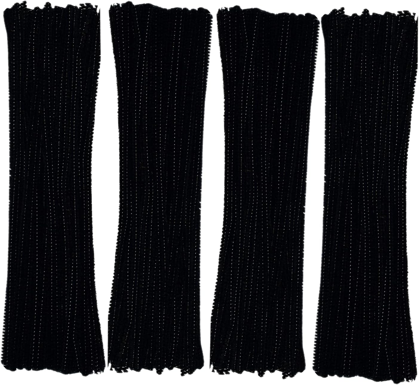 Black Pipe Cleaners 200 Pieces Chenille Stems for DIY Art Decorations Creative Craft (6 mm x 12 Inch)