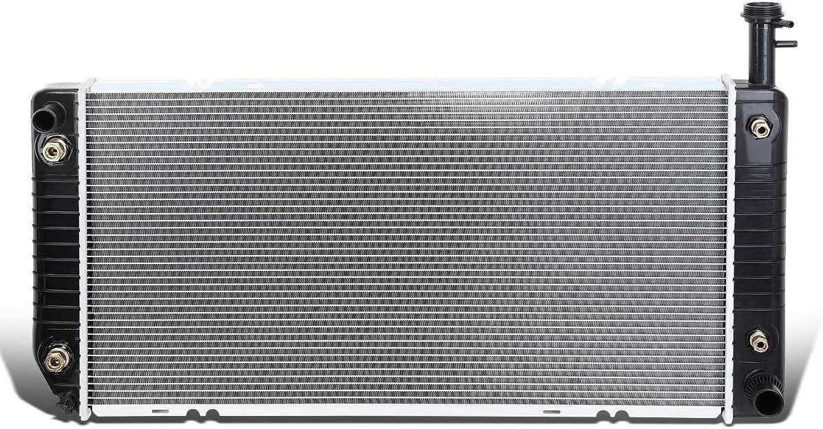 DNA Motoring OEM-RA-2791 OE Style Bolt-On Aluminum Core Radiator Compatible with 04-16 Express/Savana 2500 3500 4500 AT, 34" W X 17-5/16" H X 1" D, 1-5/16" Inlet, 1-1/2" Outlet