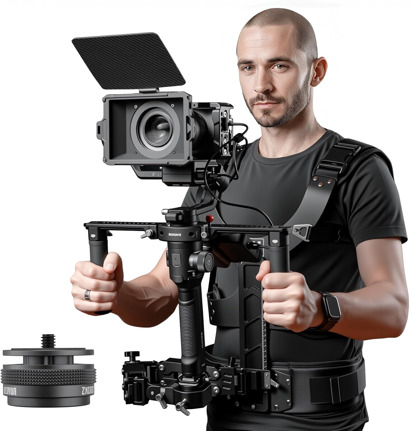 DF DIGITALFOTO Thanos SE Gimbal Support Vest System,Video SteadyCam Axis Compatible with DJI RS4/RS 4 Pro/Mini/RS 3/PRO/RS2/RSC2,ZHIYUN Crane 2S/3S for Videographer Smoothing The footage 4.4-17.6 lbs