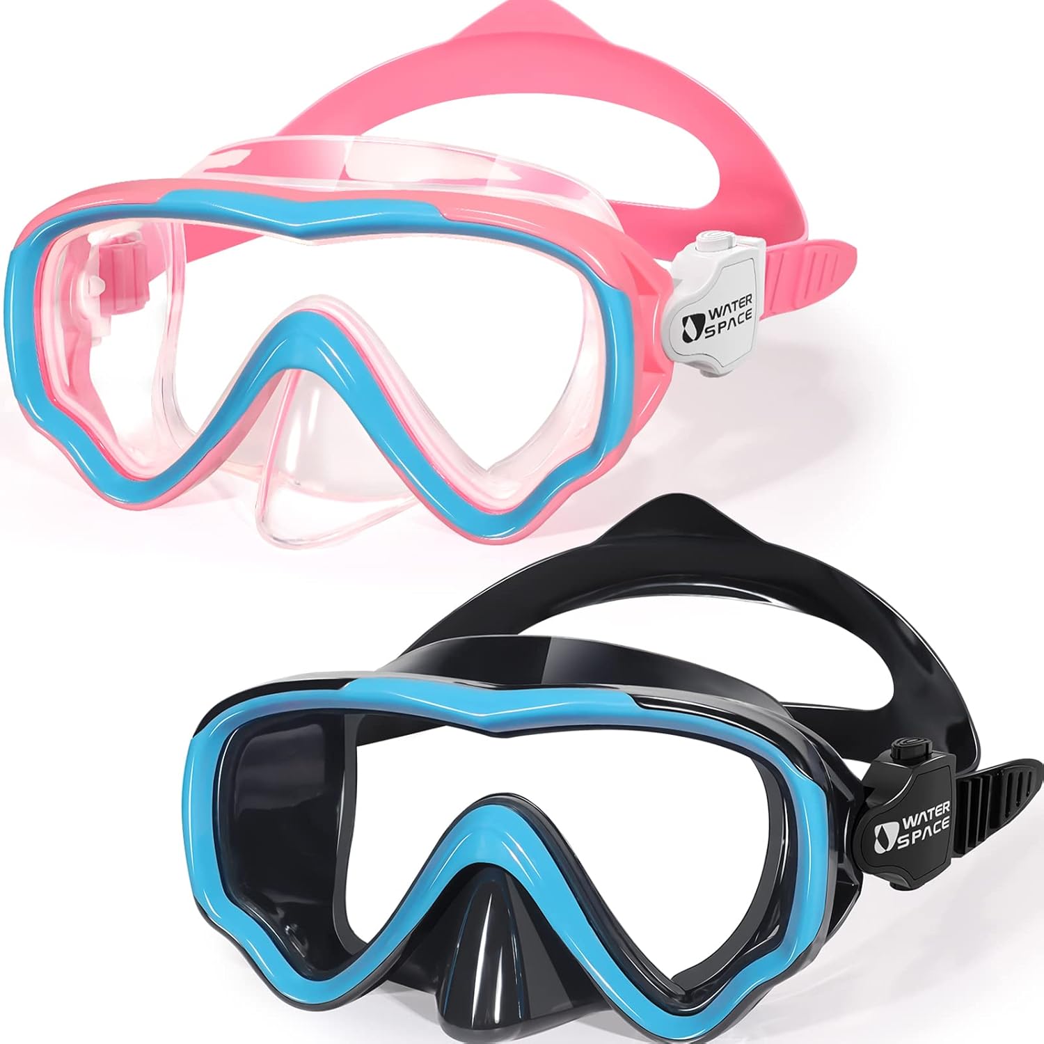 Kids Swimming Goggles Swim Mask with Nose Cover for Kids Youth 3-15, Anti-Shattered Lens UV Protection No-leak