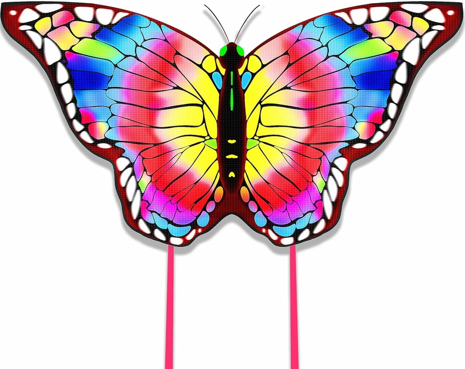 Nazano Butterfly Kites for Children and Adults, Large Rainbow Kids Kite Butterfly Kites for Outdoor Game Activities, Beach Games Great Gift to Boys Girls Age 3 4 5 6 and Up
