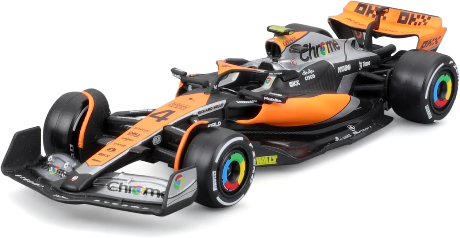 Bburago Formula 1 MCLAREN MCL60 2023 NORRIS 1:43 Scale Die-Cast Collectible Race Car