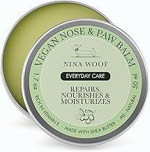 Vegan Paw Balm Dogs & Nose Balm - All-Natural, Rich in Vitamin E Moisturizing Formula with Coconut Oil for Dogs & Shea Butter, Dog Paw Pad Balm, Non-Toxic, Safe to Lick Paw Soother for Dogs