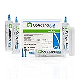 Optigard Ant Gel Bait, 4 Tubes x 30-Grams, 1 Plunger and 2 Application Tips, Effective Ant Bait, Formulated with 0.01% Thiamethoxam, Indoor and Outdoor Use, Ant Killer Gel for Most Major Ant Species