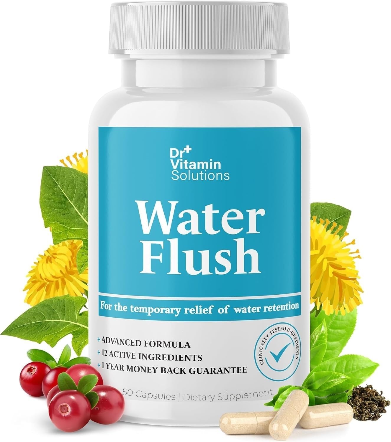DR VITAMIN SOLUTIONS Water Flush, 50 Capsules