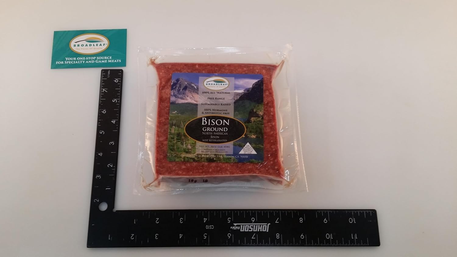 Broadleaf American Ground Bison, Free-Range and All-Natural, Humanely Raised in USA, Bulk Chef-Grade 10 Pound Case with 1 Pound Retail Packs, Lean Gourmet Protein for Burgers, Meatballs, and Chili