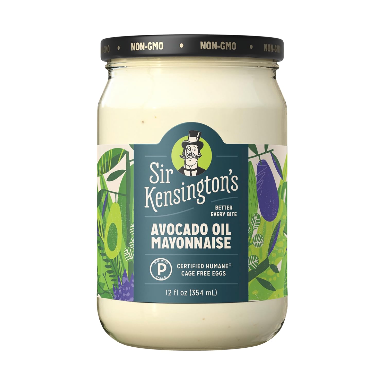 Sir Kensington's Mayonnaise Avocado Oil Mayo Keto Diet & Paleo Diet Certified, Gluten Free, Non-GMO Project Verified, Certified Humane Free Range Eggs, Shelf-Stable, 12 oz