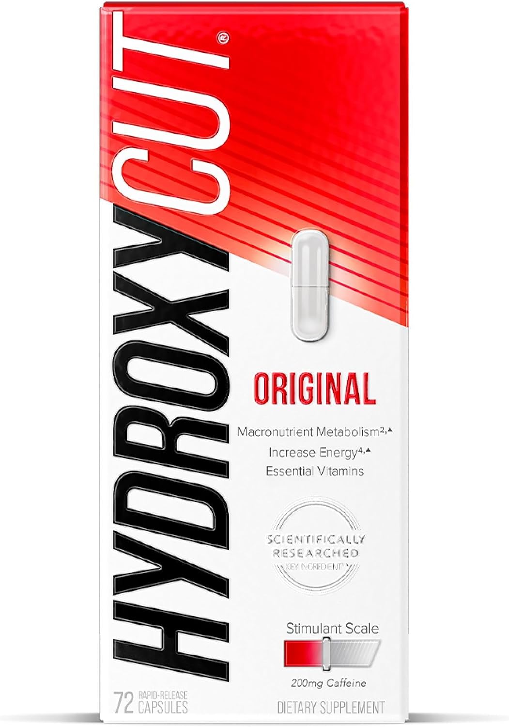 Hydroxycut Original, Metabolism Supplement, 72 Rapid-Release Capsules