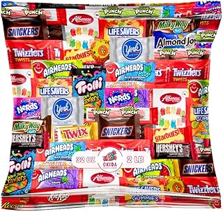 Assorted Candy & Chocolate Variety Pack - Individually Wrapped Party Candy & Chocolate Asortment (2 LB)