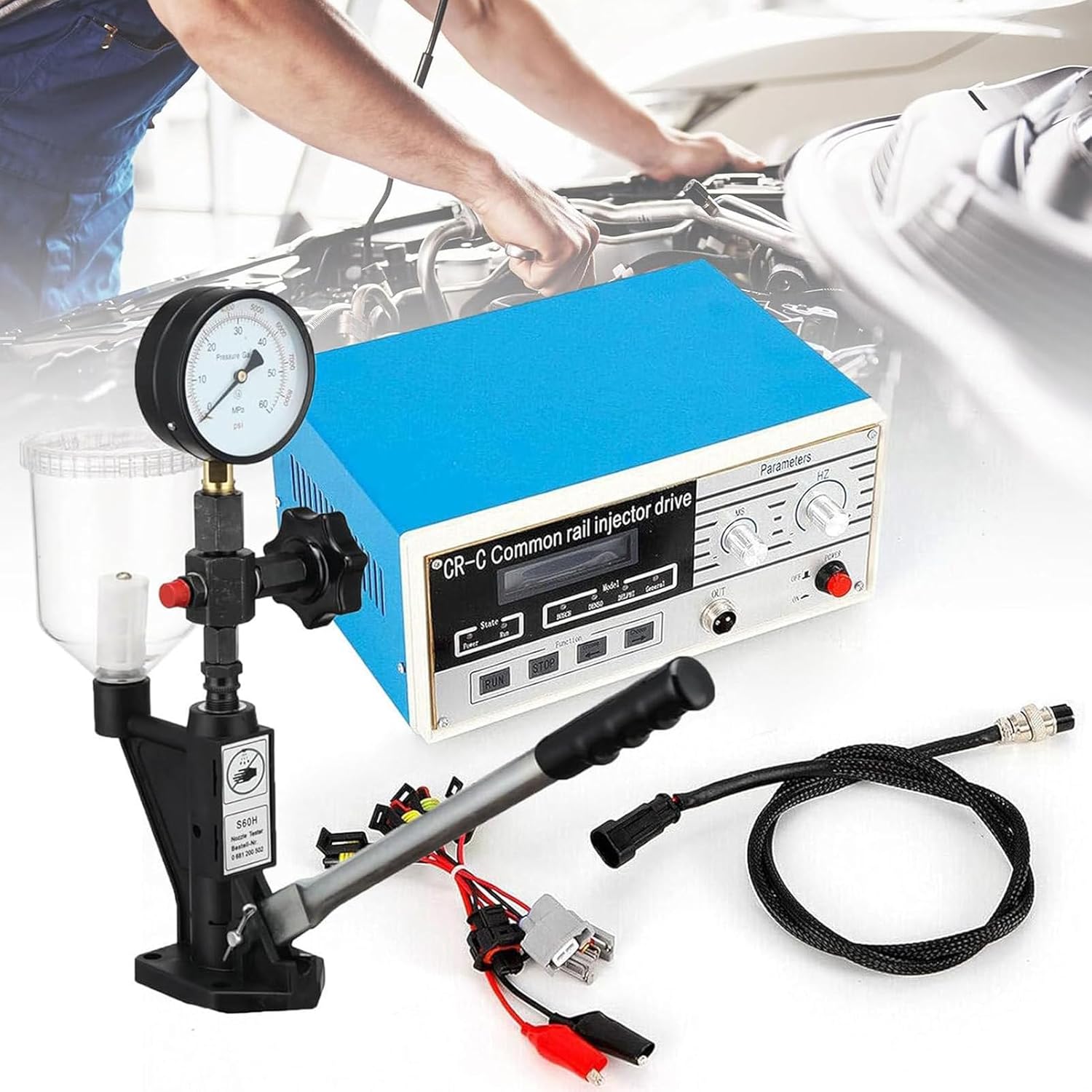 CR-C Multifunction Common Rail Injector Tester - Diesel Common Rail Injector Drive Fuel Injector Repair Tool