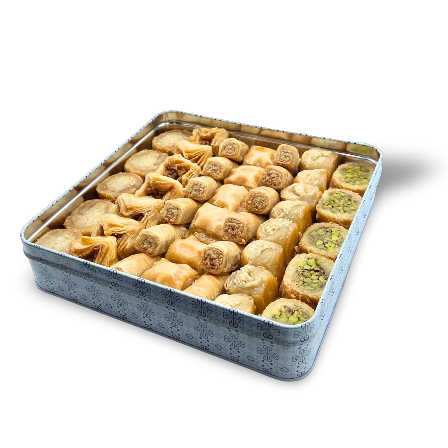 Al Bohsali 1870 - Premium Mediterranean Baklava Assorted Mix (43 Count)