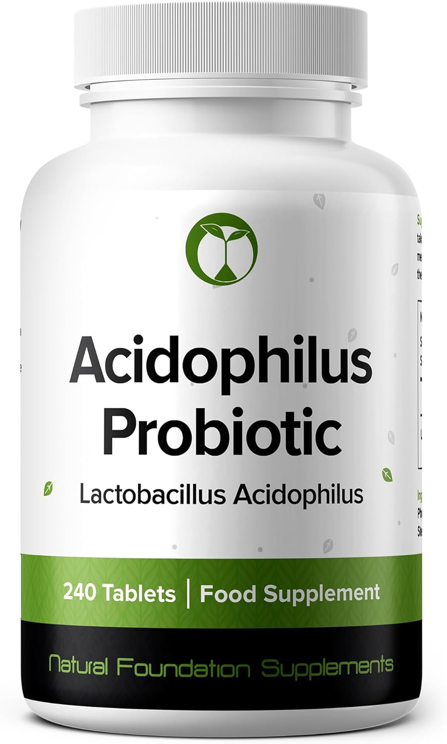 Lactobacillus Acidophilus Probiotic Supplement 240 Tablets 3 Billion CFU Probiotics for Men & Women Vegan Friendly Made in The UK (Lactobacillus Acidophilus)