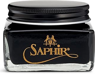 Saphir Medaille d'Or Pommadier Cream 75ml – Natural Cream Leather Shoe Polish, Leather Conditioner for Boots, Handbags