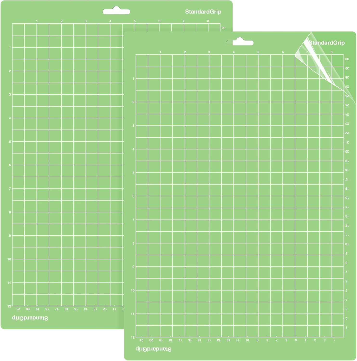 WISYOK 12x8.5 Inch Cutting Mats for Cricut Joy Xtra, 2-Pack Standard Grip Reusable Adhesive Mats for Crafts, Quilting, Sewing