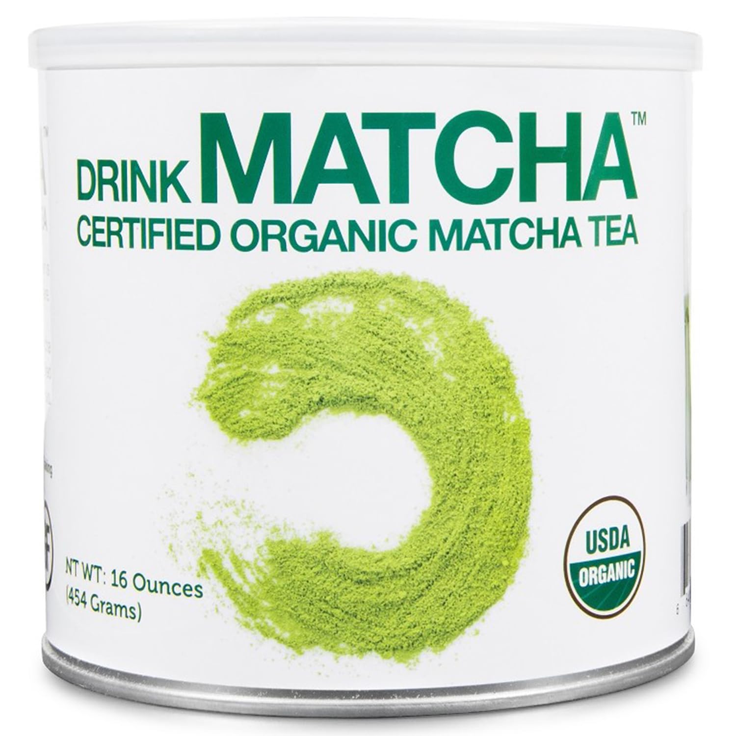 DrinkMatcha Organic Matcha Green Tea Powder 1 LB 100% Pure Matcha | Nothing Added | Perfect for Lattes, Smoothies, Baking (16 Ounce)