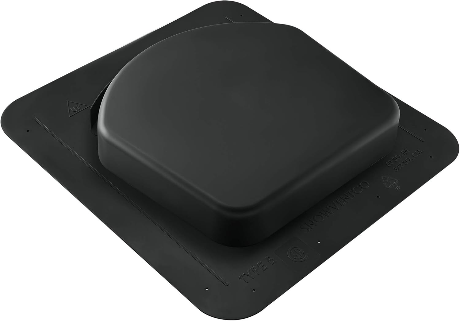 Lower Roof Intake Vent, 50 sq. in. (Black)