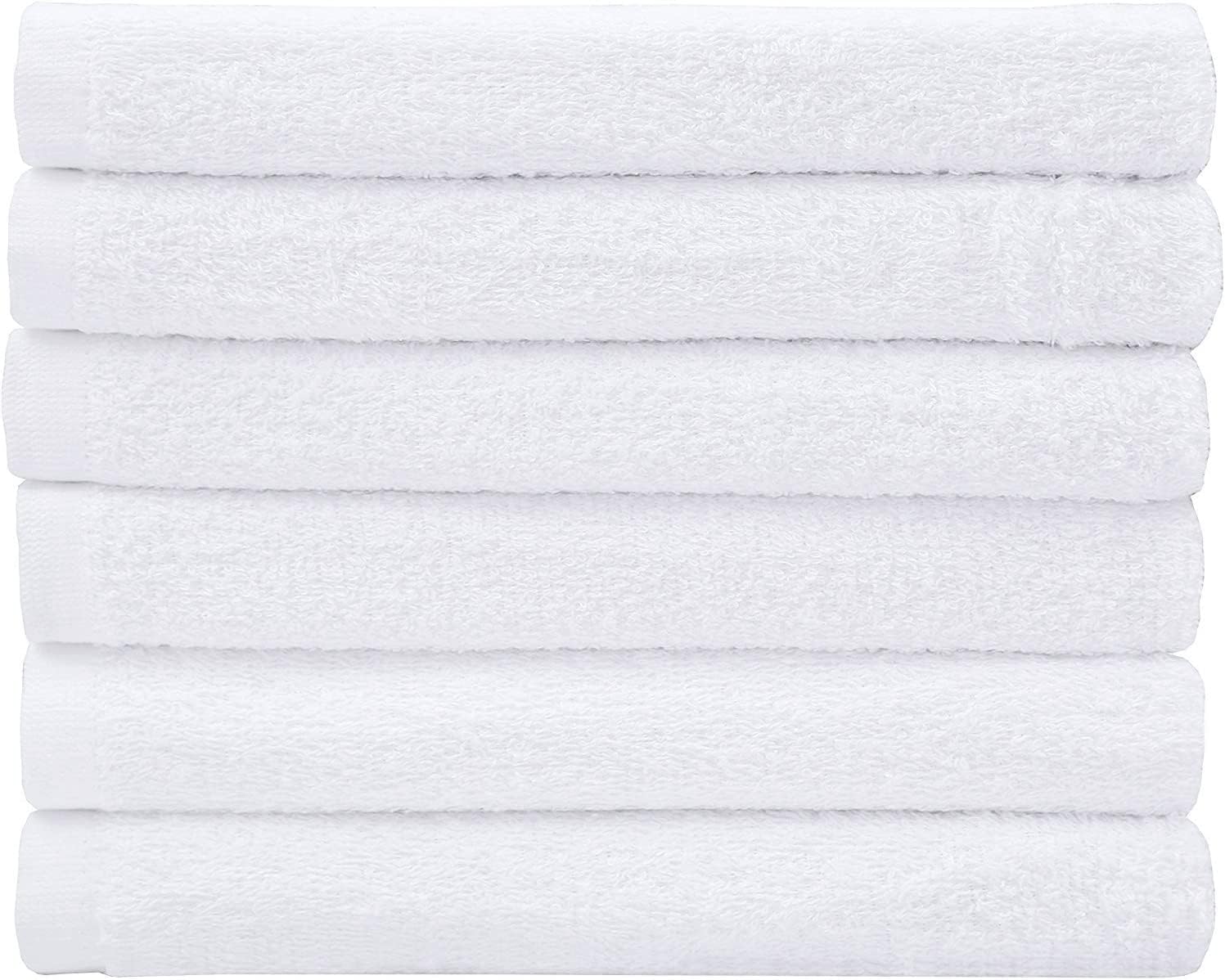 Dudu N Girlie Terry Cotton Baby Towelling Nappies, 6-Piece, White