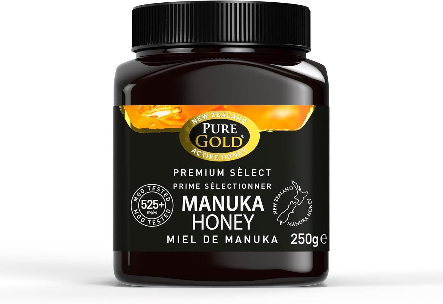 Manuka Honey 525+ MGO Certified Pure Gold Premium Manuka Honey 250g (packaging may vary)