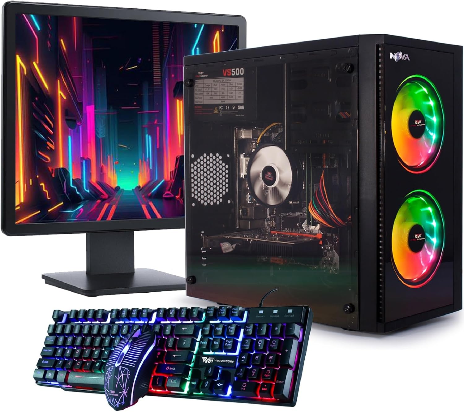 Veno Scorp Gaming PC Bundle i5 GT 710 2GB 8GB RAM 500GB HDD NOVA