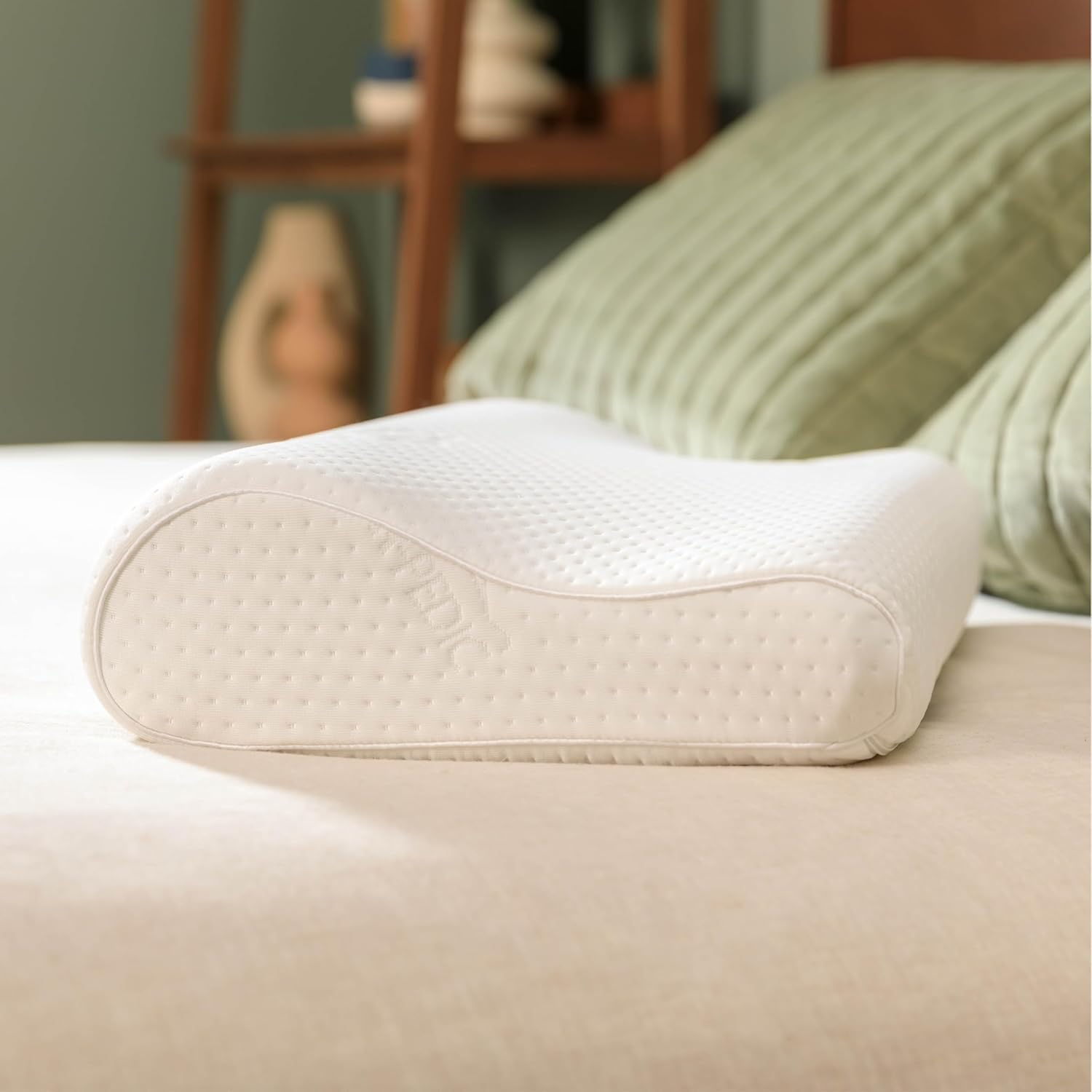 TEMPUR-Pedic, Standard TEMPUR-Neck Pillow, Medium Profile-2-Pack, White 2 Count
