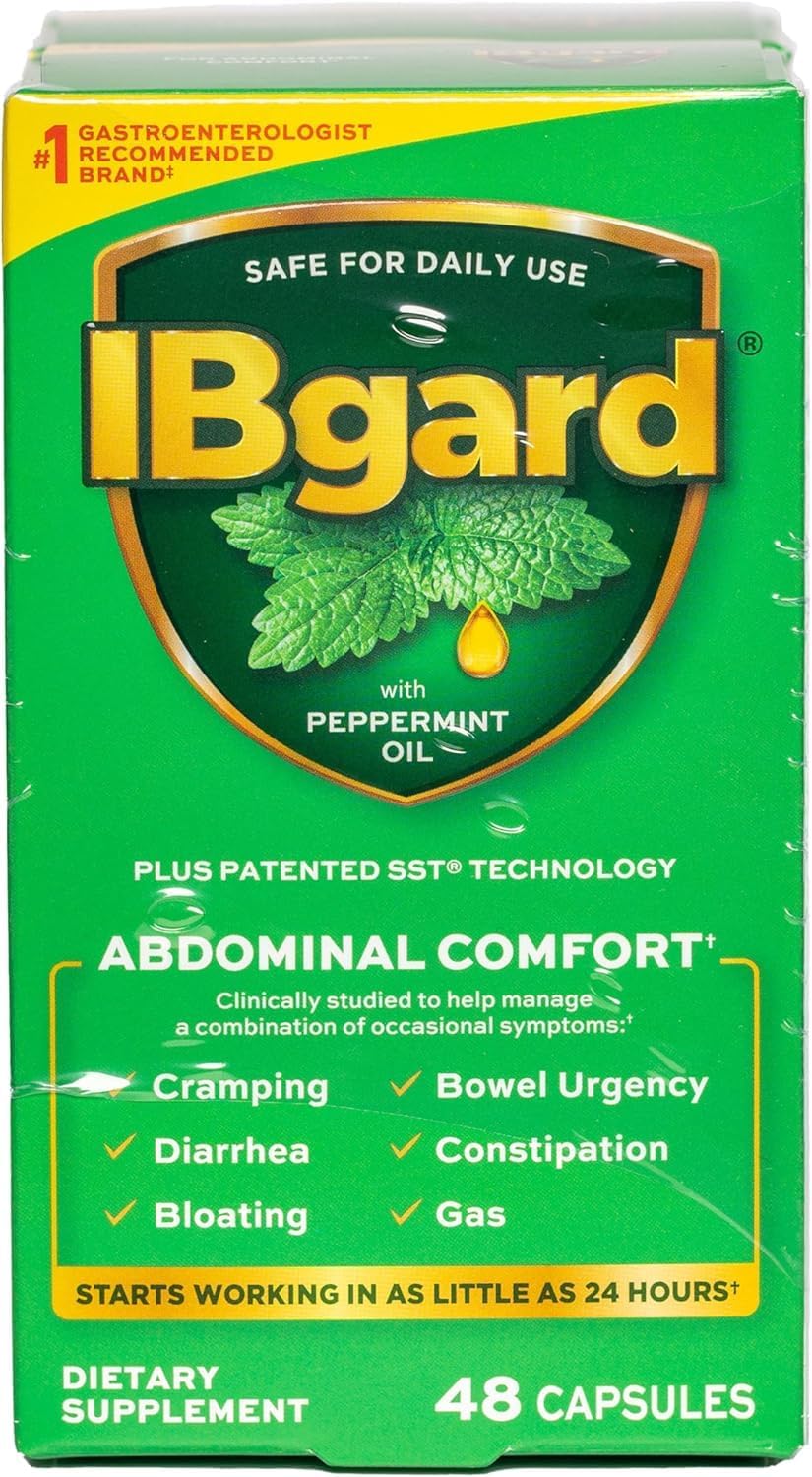IBgard Gut Health Supplement, Peppermint Oil, 96 Capsules