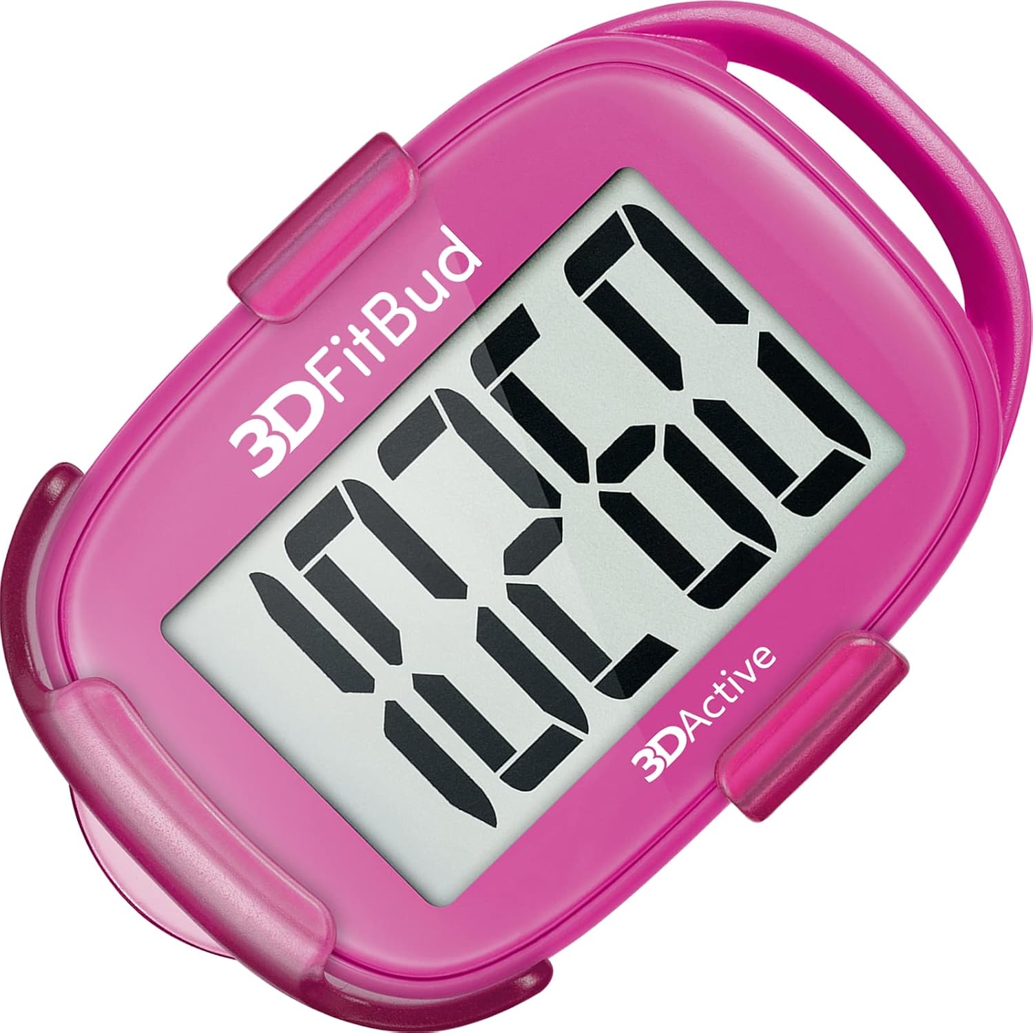 3DFitBud Simple Step Counter Walking 3D Pedometer By 3DActive with Clip Lanyard Accurate Step Tracker Large Display Easy to Use for Kids Men Women Adults Seniors - A420S