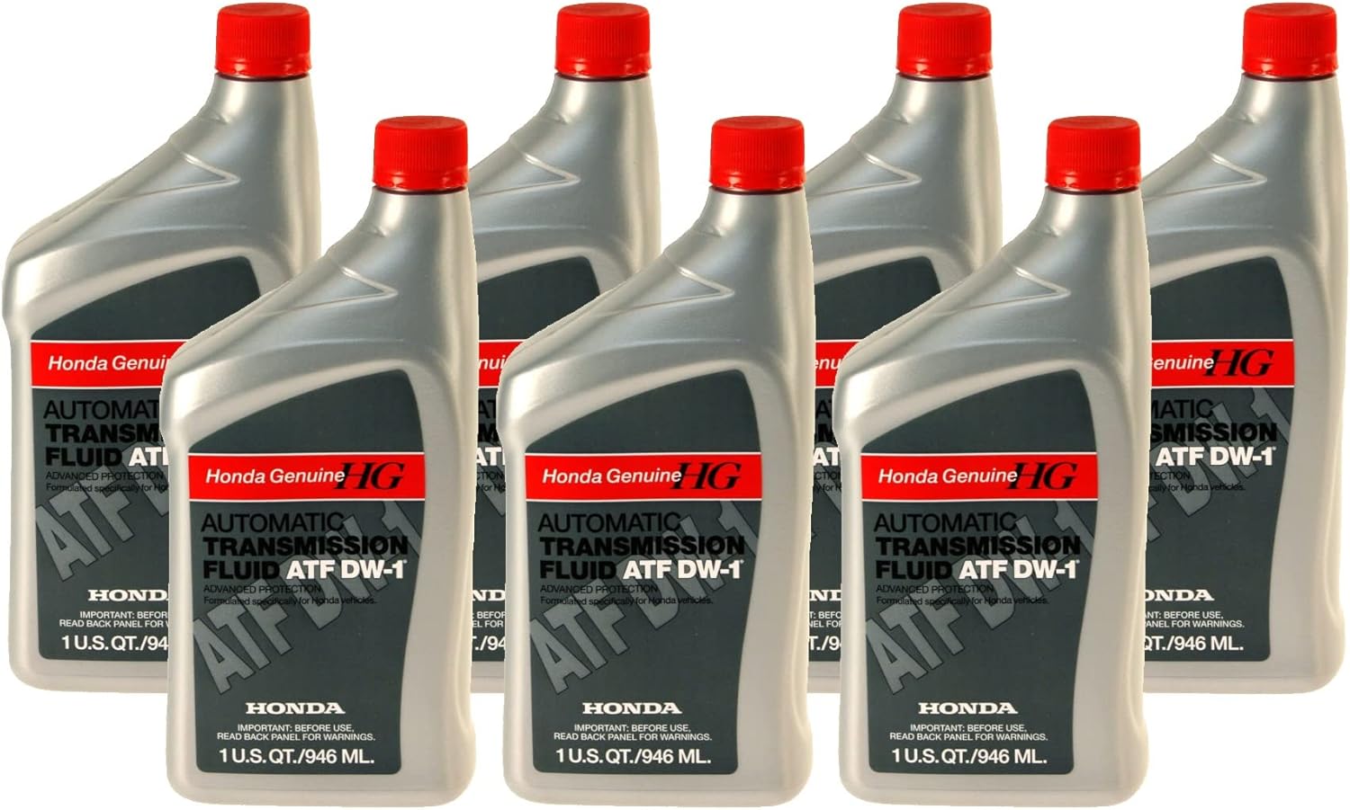 Genuine OEM Automatic Transmission Fluid DW-1 7 Quarts (7x1 Qt) For Honda