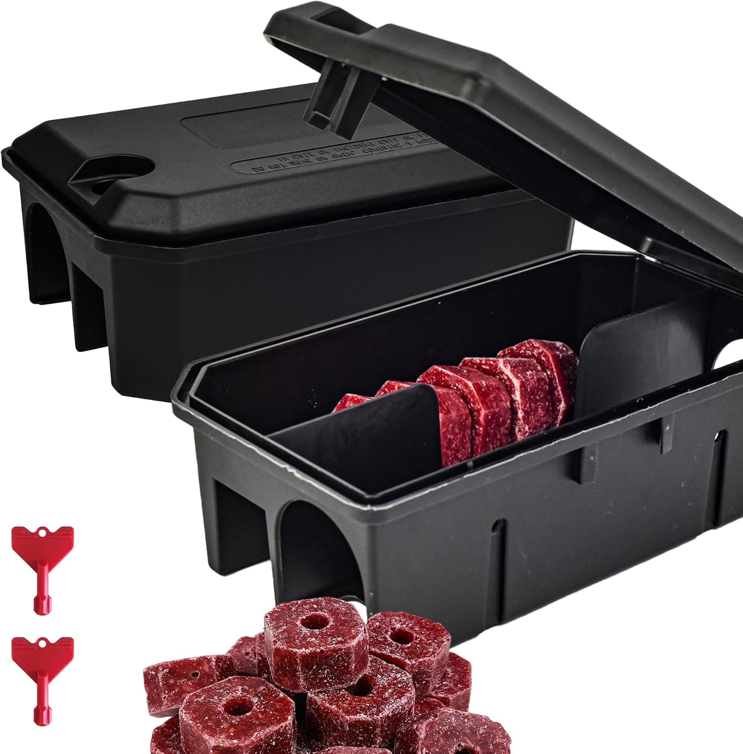 ROSHIELD - 2X PRE-BAITED Anti Rat Solution Kit | Pre Bait Boxes | indoor/Outdoor Fast & Safe Infestation Control | Rat Poisoning Super Strength | Rodent Poisoning | READY -TO USE, 2 Pack