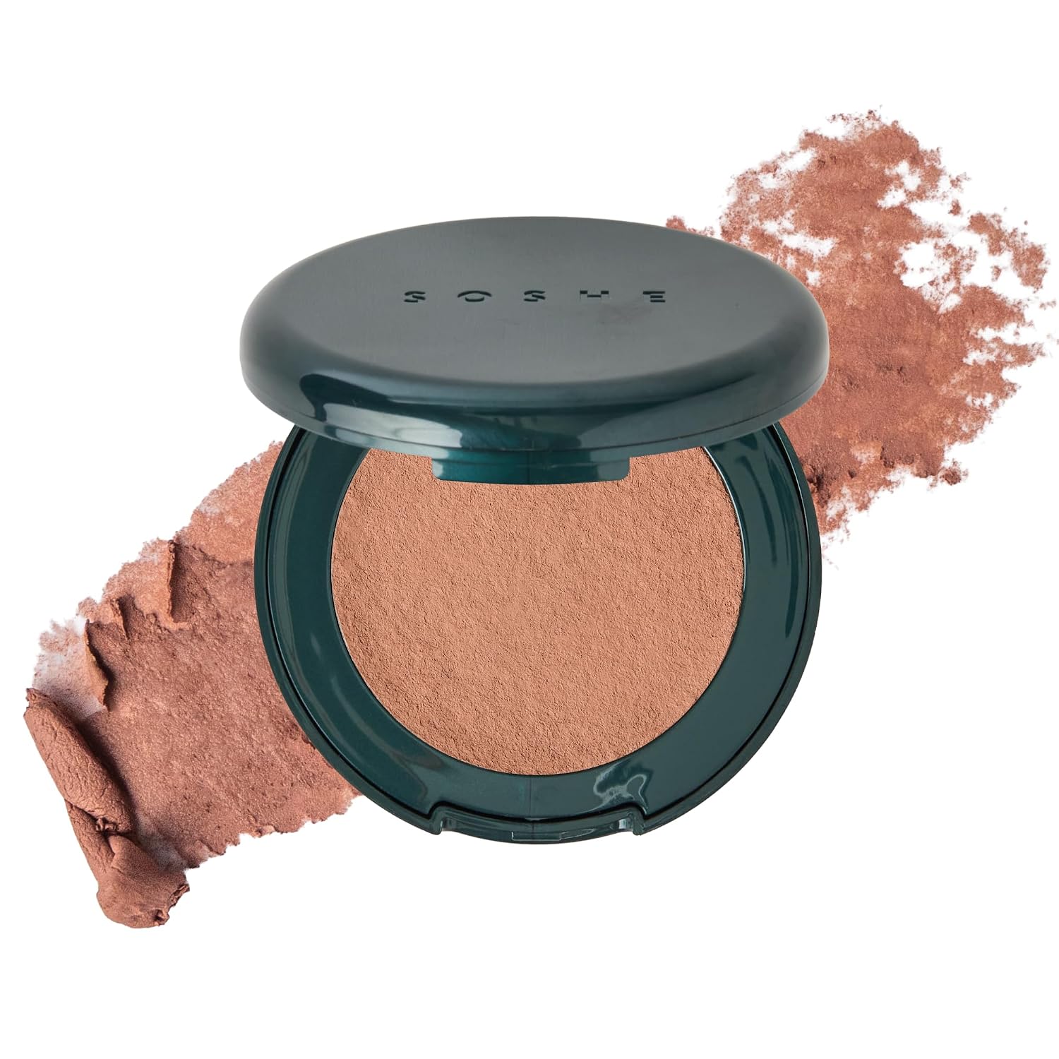 SOSHE Blurring Pillow Blush - Cream to Powder Natural Finish - Refillable, Compact, Clean Cream Blush for Cheeks - Lightweight Blush Makeup Soft Focus-Safe for Sensitive Skin- Buildable - (Bare Muse)