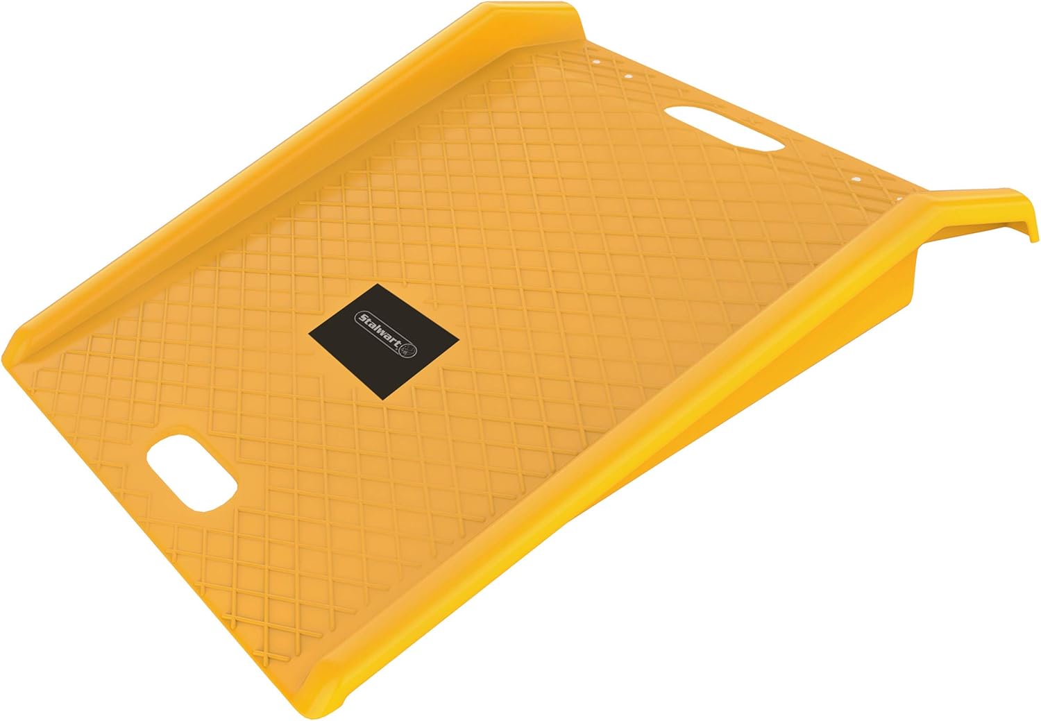 Driveway Curb Ramp - Heavy Duty, Portable Curb Ramp with 1000lb Capacity - for Furniture Dollies, Hand Trucks, or Moving Carts by Stalwart (Yellow)
