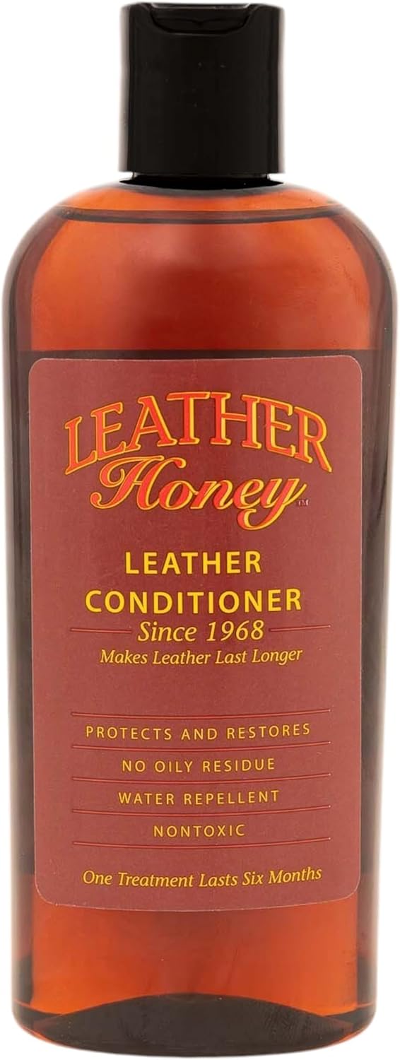 Leather Honey Leather Conditioner, Best Leather Conditioner Since 1968. for Use on Leather Apparel, Furniture, Auto Interiors, Shoes, Bags and Accessories. Non-Toxic!