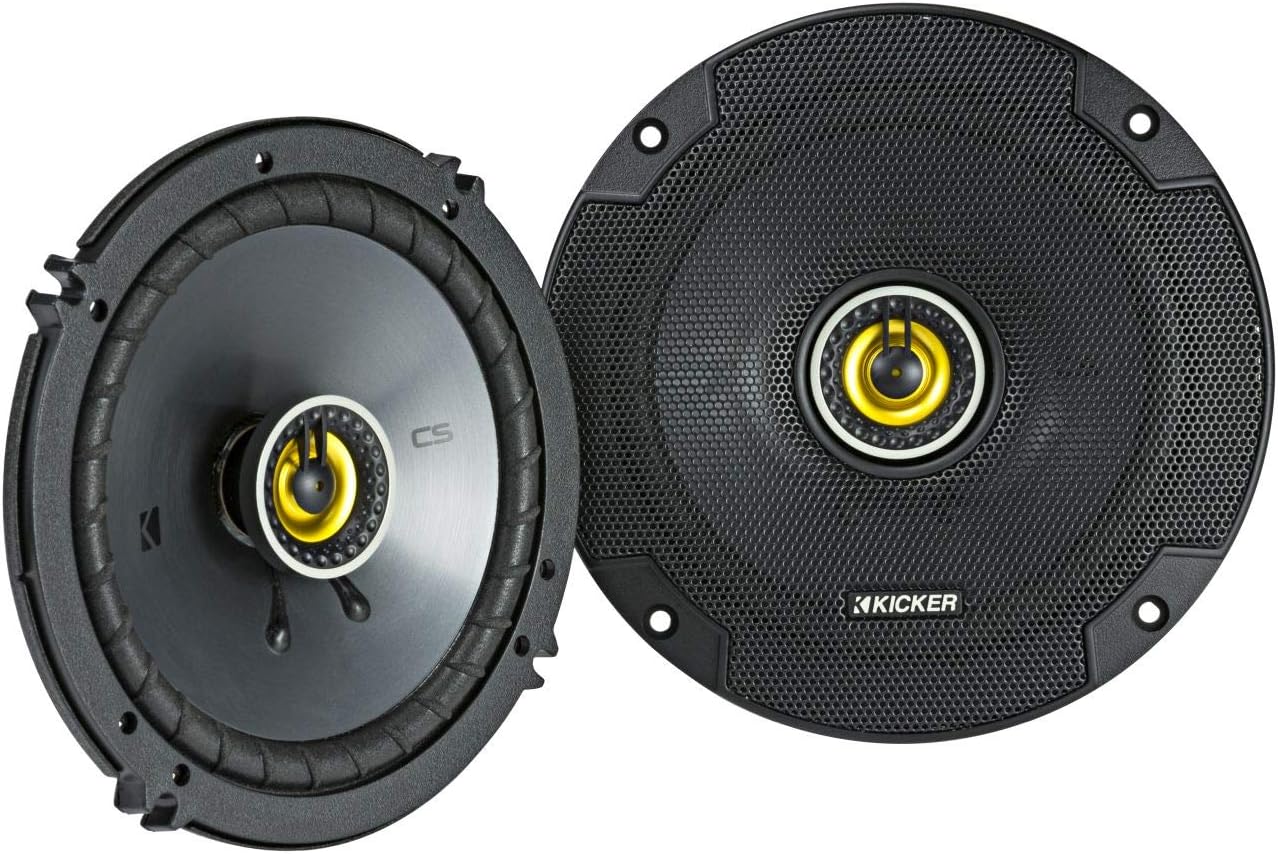 Pair Kicker 46CSC654 CSC65 6.5" 6-1/2" 600 Watt 4-Ohm Car Audio Coaxial Speakers