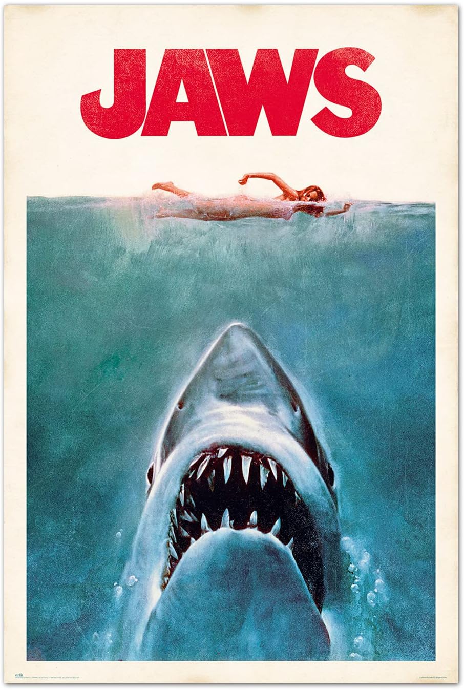 Grupo Erik Jaws Poster - 36 x 24 inches / 91.5 x 61 cm - Shipped Rolled Up - Cool Posters - Art Poster - Posters & Prints - Wall Posters