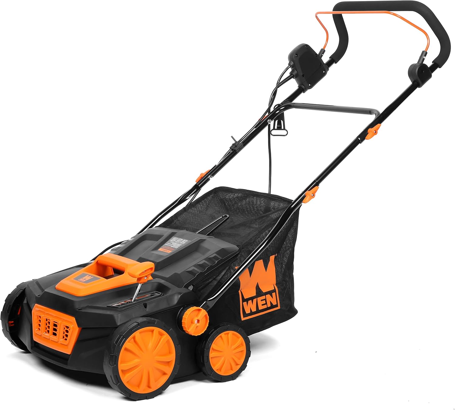 WEN 15-Inch 13-Amp 2-in-1 Electric Dethatcher and Scarifier with 12-Gallon Collection Bag (DT1315)