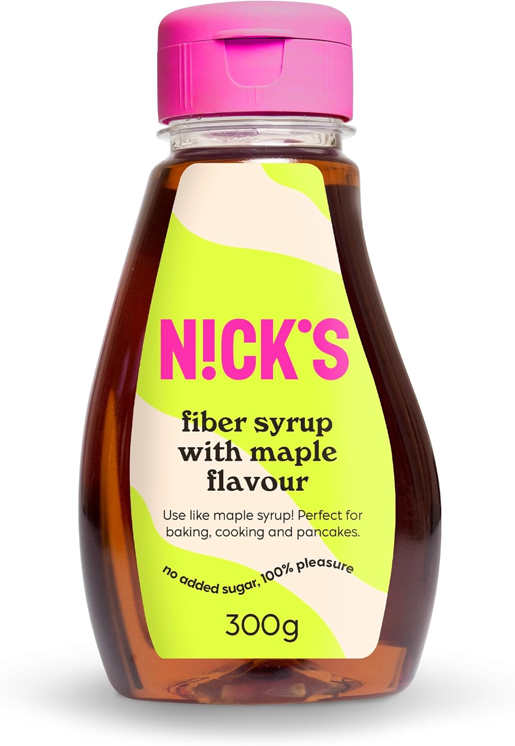NICKS Fiber Syrup with Maple flavor (300g) Sugar Alternative Keto Sweetener No Added Sugar, Gluten Free